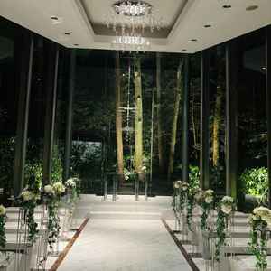 チャペル。写真で想像していた以上に綺麗でした。外観ともギャップもまた魅力の一つ。