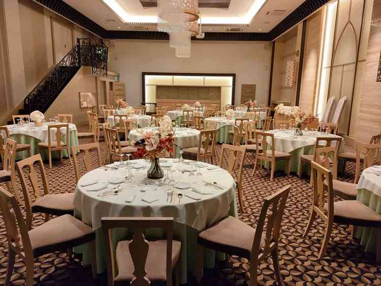 披露宴会場。