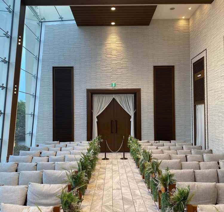 チャペルを自分の目線からみた様子