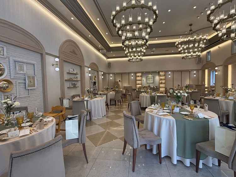 1番大きな披露宴会場、素敵でした。