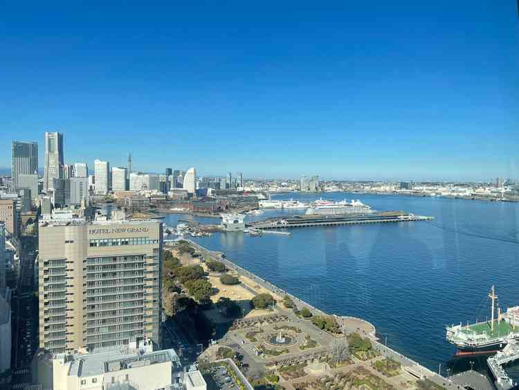 マリンタワーからの景色。式当日はここを貸し切れるとのことでゲストへの素晴らしいサプライズになりそう。