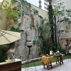 披露宴会場のテラス