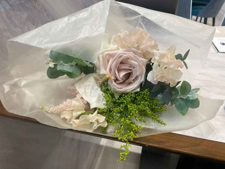 ブーケを頂けました。