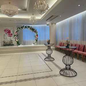 ウェルカムスペース✨挙式と披露宴の間に30分間、ゲストの皆様とお話しする時間を設けられるそうです。