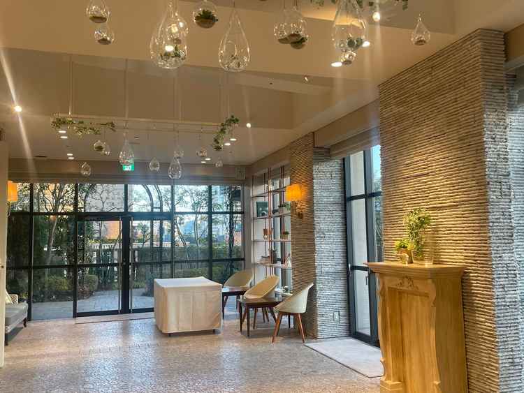 ウェルカムパーティーができるスペース。18000円以上のコースだとウェルカムパーティー用フード付き。