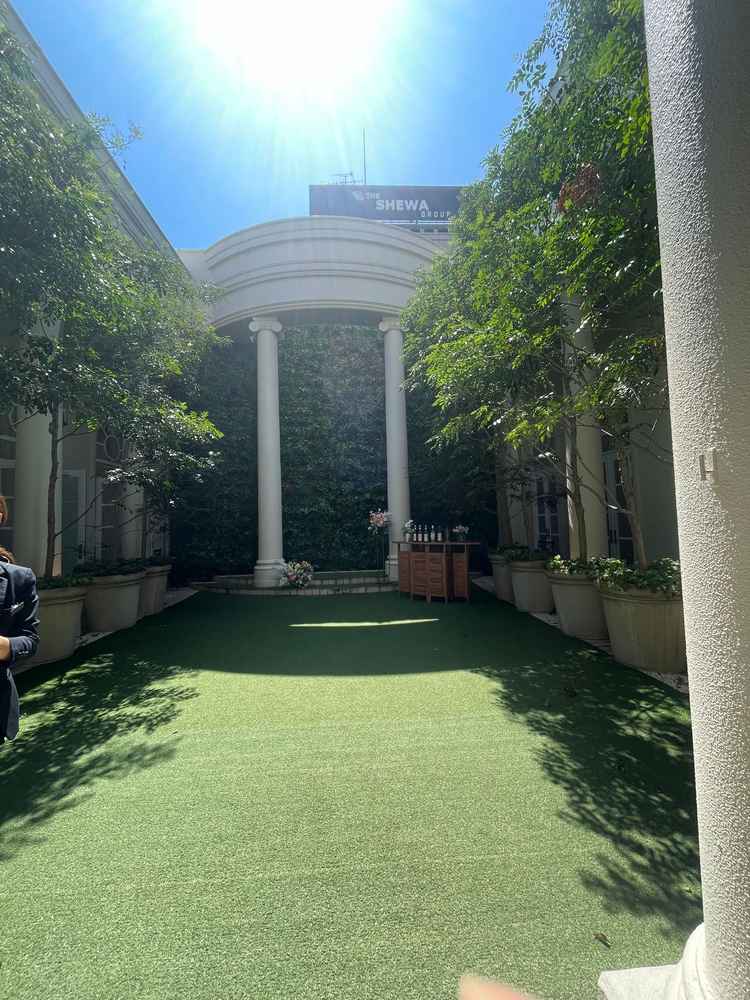 チャペル真後ろがグリーンガーデン