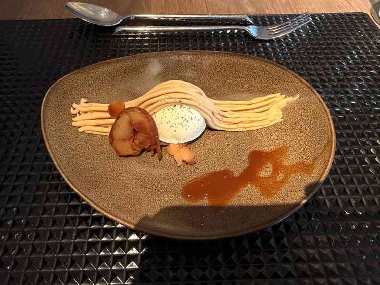 試食のモンブラン