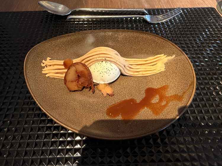 試食のモンブラン