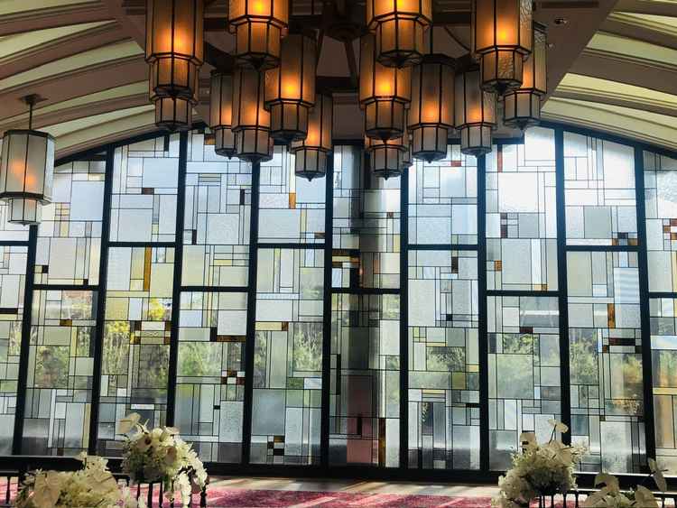 一目惚れしたチャペル。モダンで、唯一無二かなと思います。