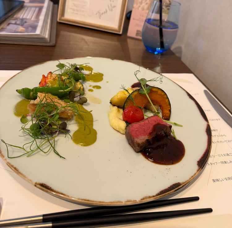 試食でいただいたプレート。お魚が美味しかったです。
