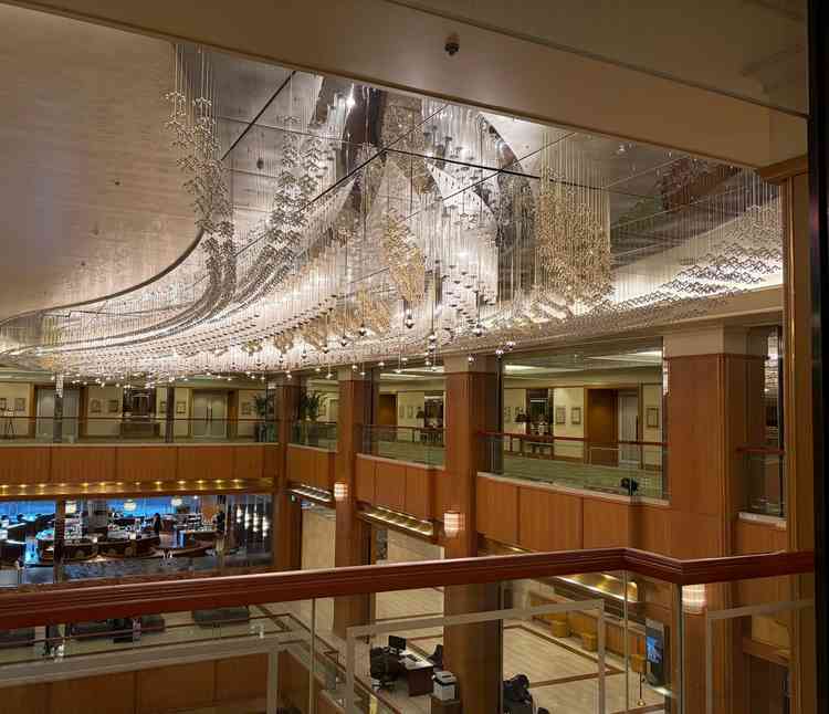 有名なホテルのロビー