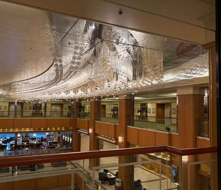 有名なホテルのロビー