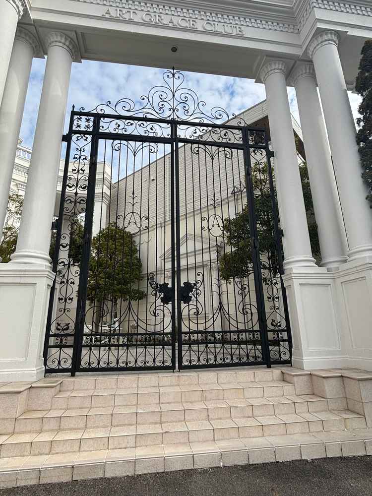 結婚式場の入り口。