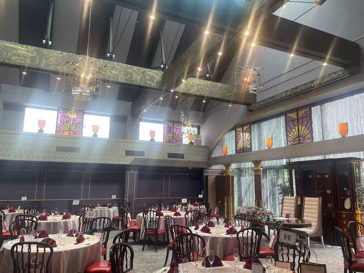 披露宴会場の乃木坂倶楽部。洋館の雰囲気がありました。