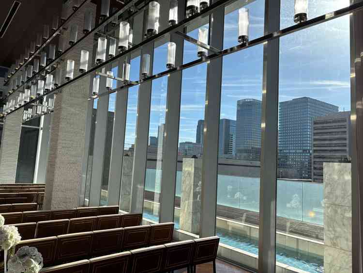 挙式会場から見える景色