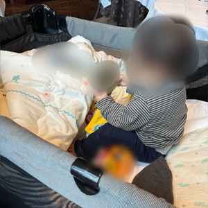 フェア中ベビーベッドを貸して下さりました。小さい子供への配慮も素敵でパパママ婚にいいなと思いました。