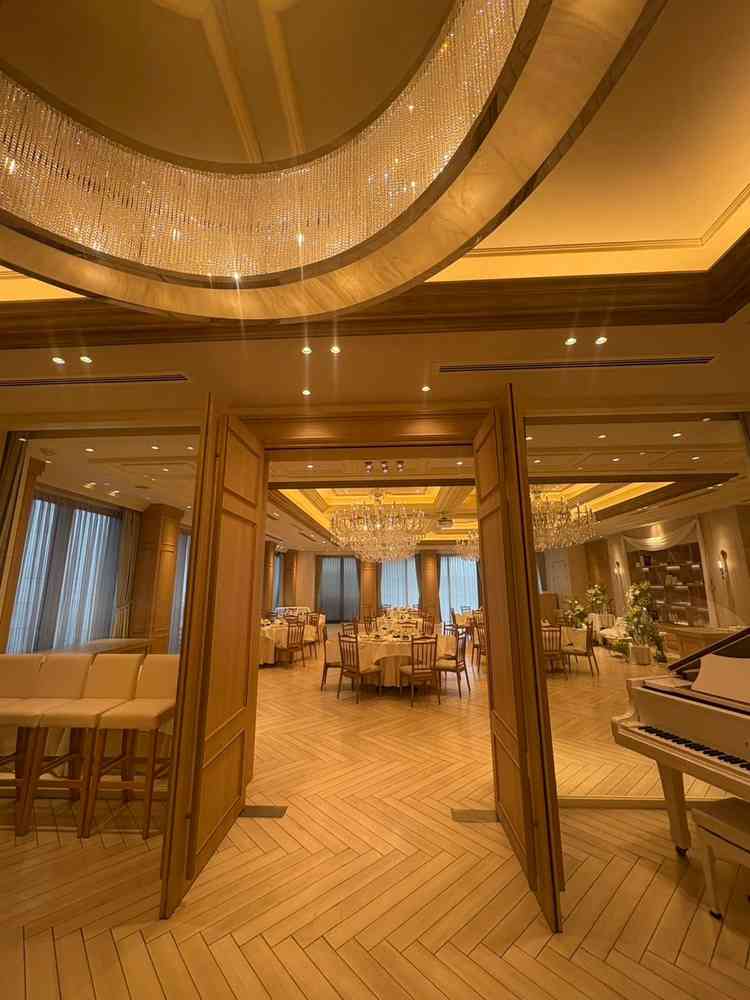 披露宴会場の入り口