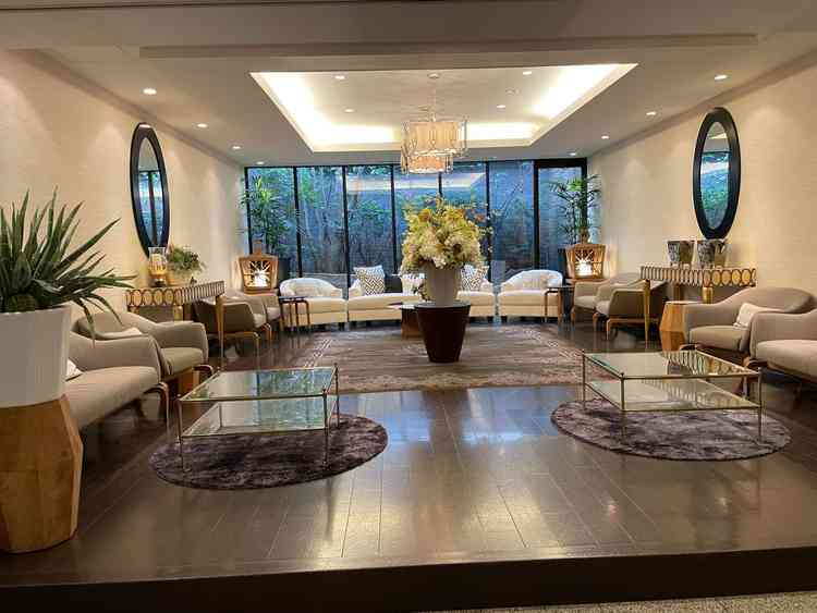 会場入ってすぐの待ち合いができるスペース