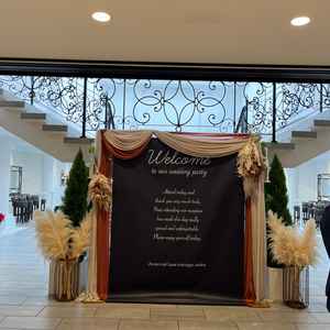 3枚目写真の裏側には、ウェルカムパーティができるスペースがあり、映えスポットもありました。