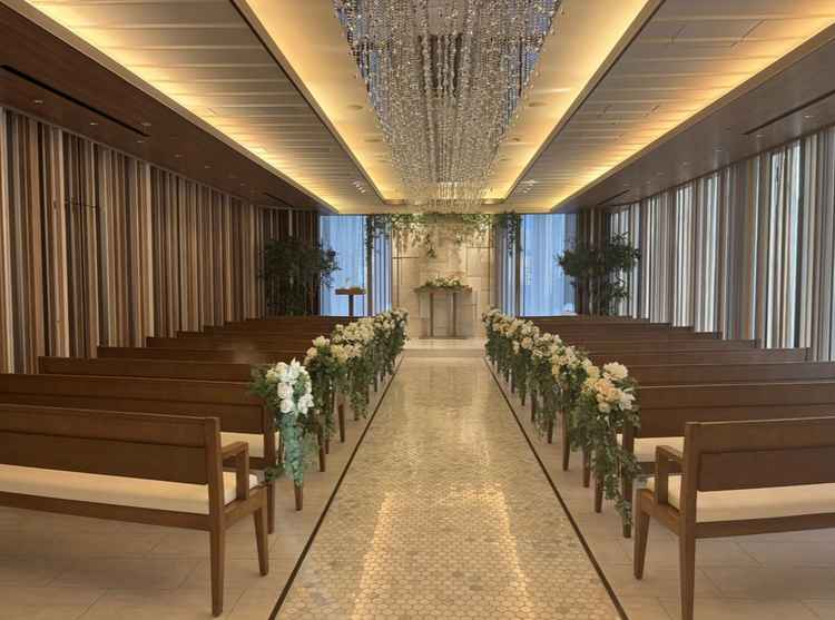 チャペルの雰囲気が好み。マザーズロードデモの映像も流してもらえた。