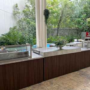 ガーデンでシェフが料理してくれます。