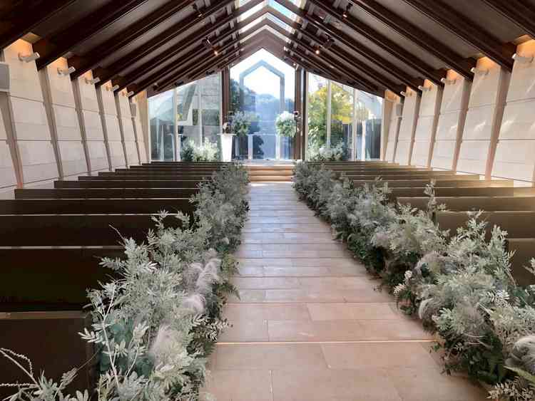 チャペルの入り口からの写真。