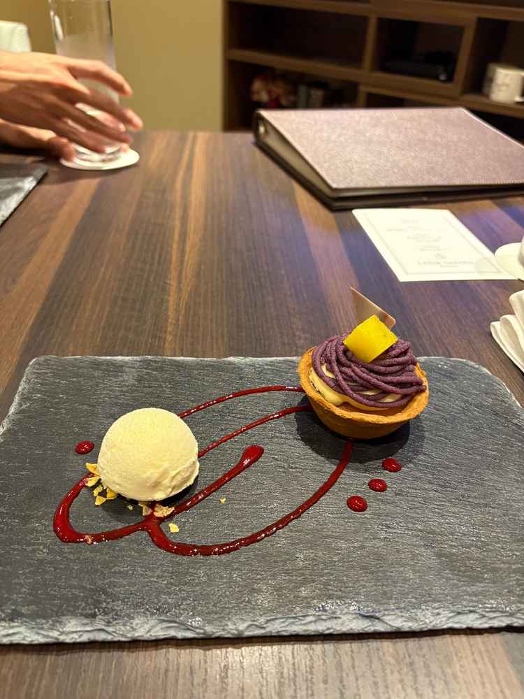 試食させていただいたデザート。