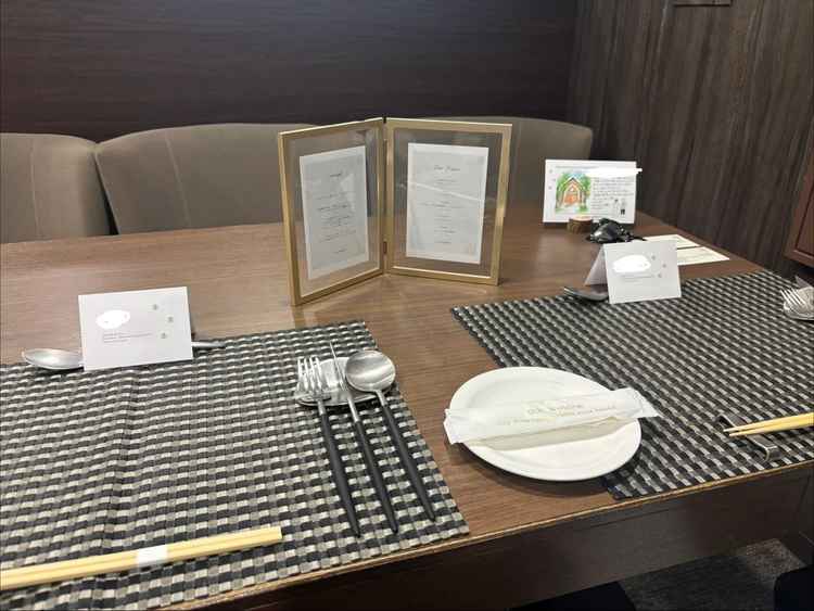 試食のメニュー横から