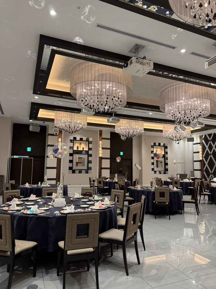 披露宴会場。もともとここの披露宴に惹かれて見学を決めました。