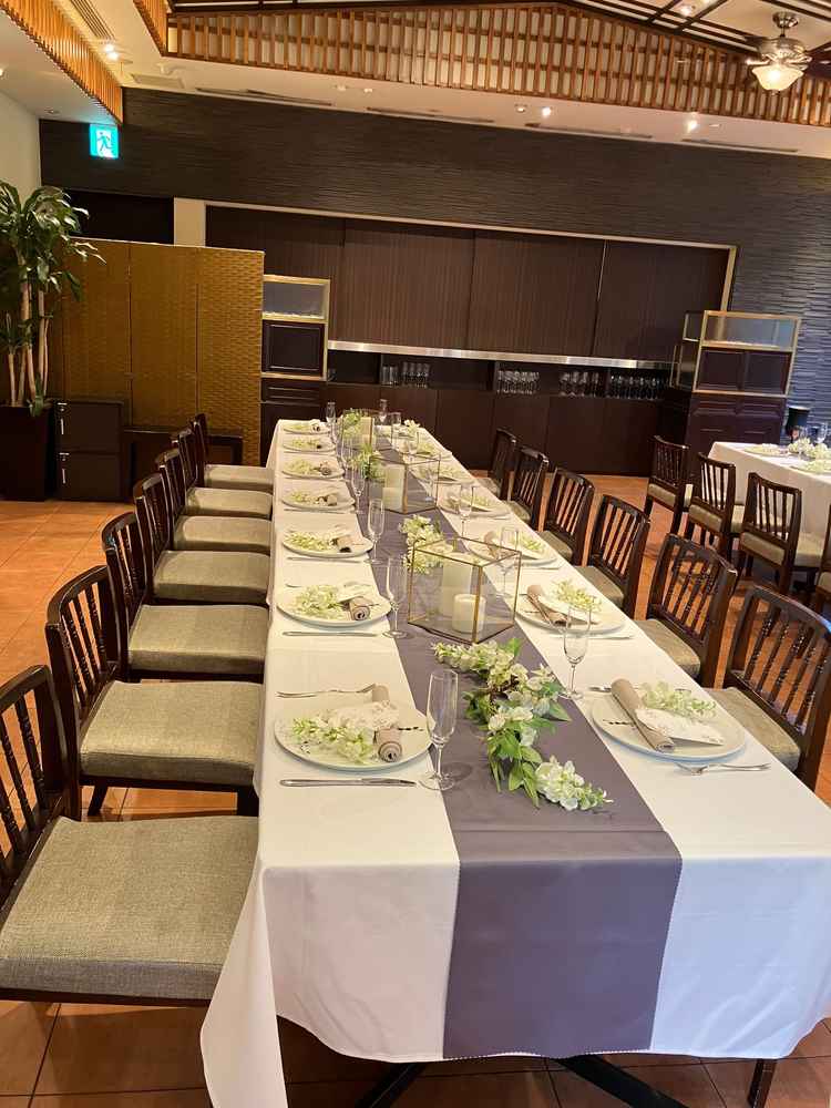 食事をする会場の写真です。