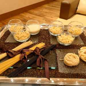 見学なのにパスタの種類が選べて、なんと今からパスタメニュー作るとのことでびっくりした