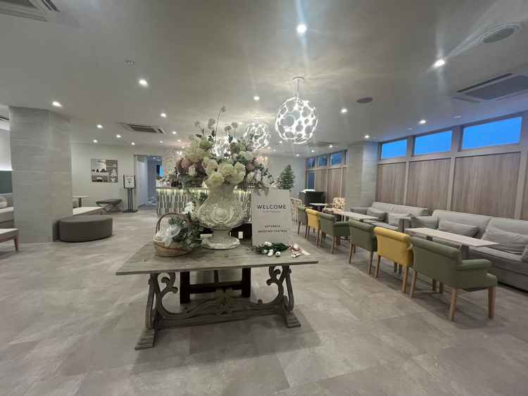 ウェルカムスペース。カフェのようなオシャレな空間でとても可愛い。