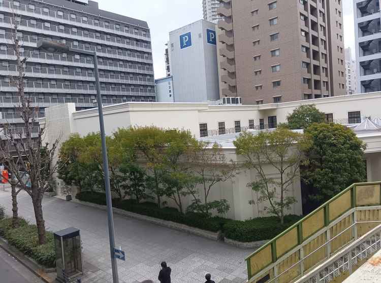 道中から確認した式場