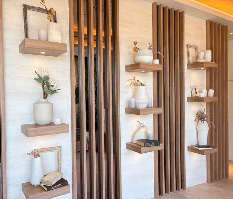 披露宴会場手前の壁飾り