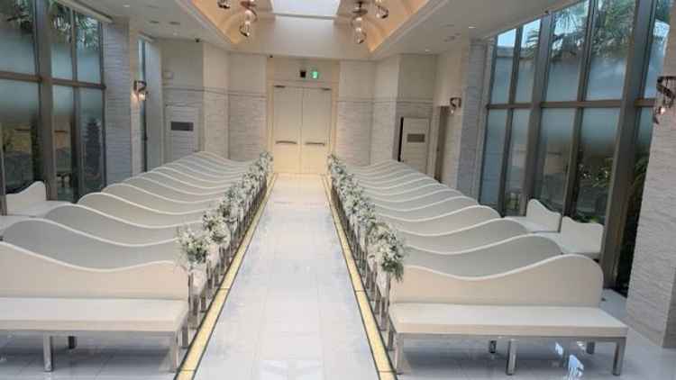 新郎新婦側から見たチャペル