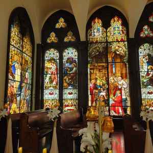 温かみのあるステンドグラス