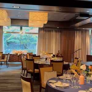 披露宴会場からも緑が見えました