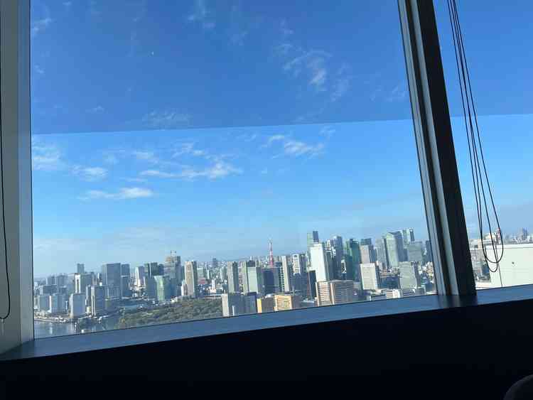 招待者控え室からの景色