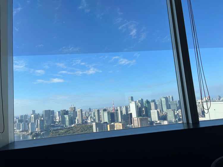 招待者控え室からの景色