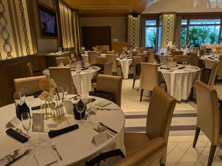 一番大きな披露宴会場。とても広々としていました