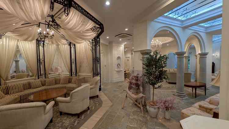 可愛くてお姫様みたいな待ち合い室