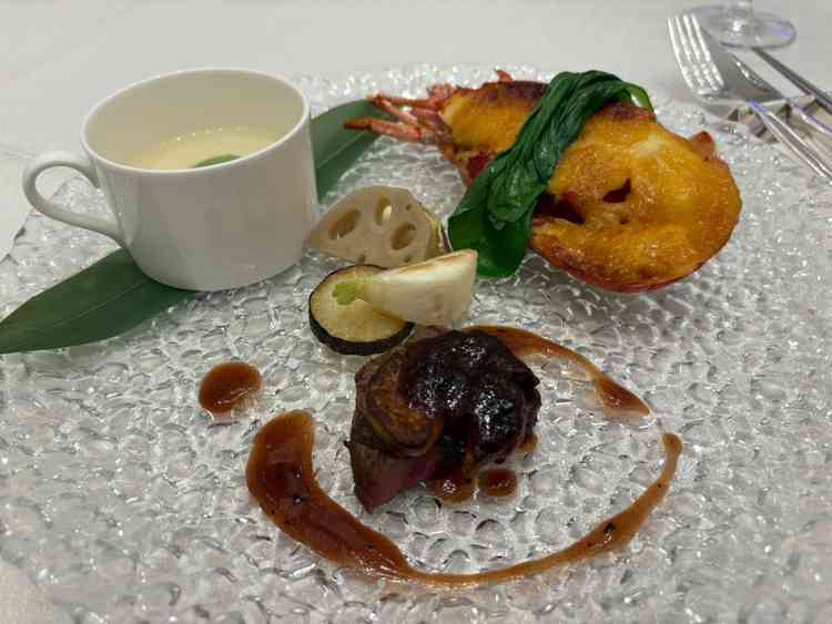 試食でのお料理。すごく美味しかったです