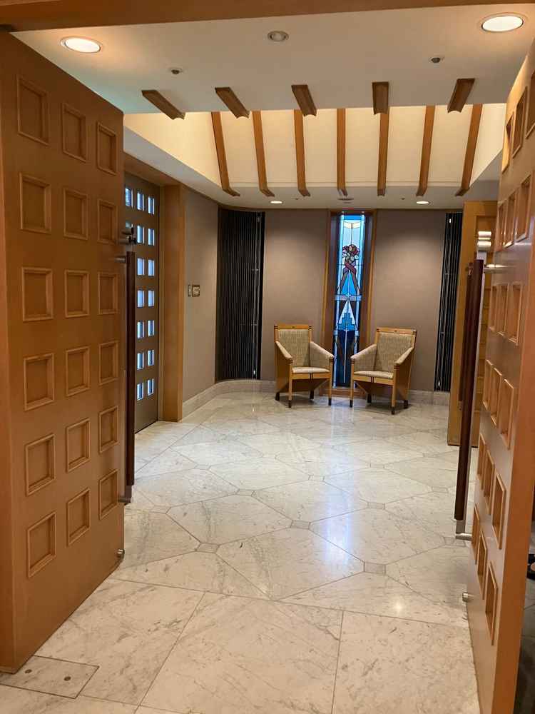 挙式会場入る直前の待機場所