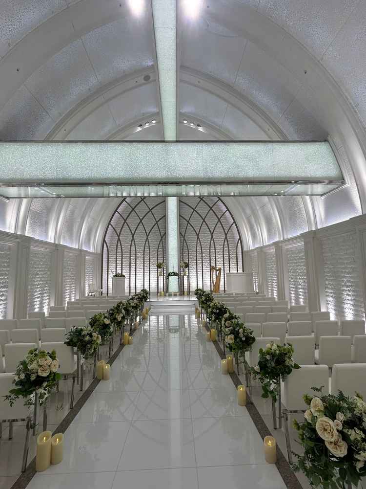 チャペルの入場するときの写真です。通常時の時です。