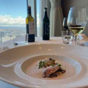 海老のリゾット。お料理のレベルはダントツです。