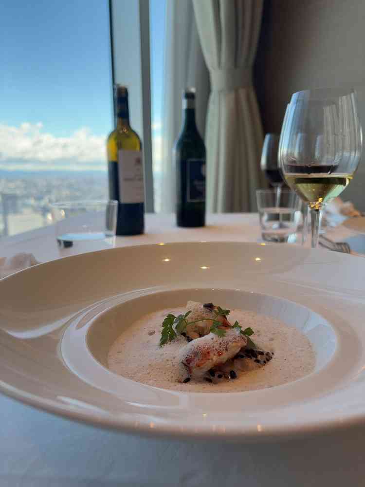 海老のリゾット。お料理のレベルはダントツです。