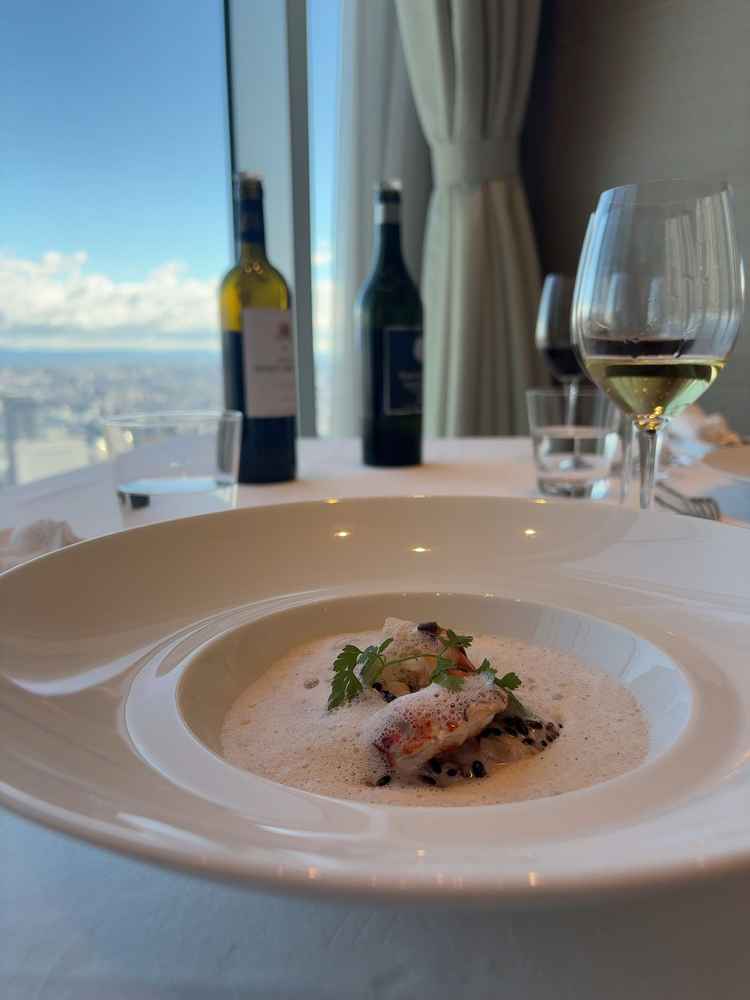 海老のリゾット。お料理のレベルはダントツです。