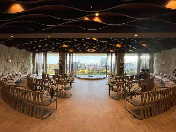 見学を楽しみにしていたチャペル。写真や画像で見るよりもずっと素敵でした。