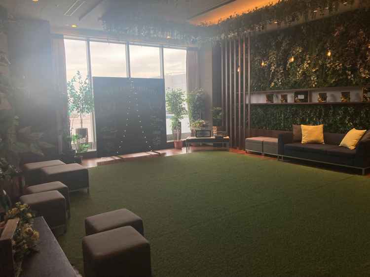 披露宴会場モダンルームのインナーテラスです。