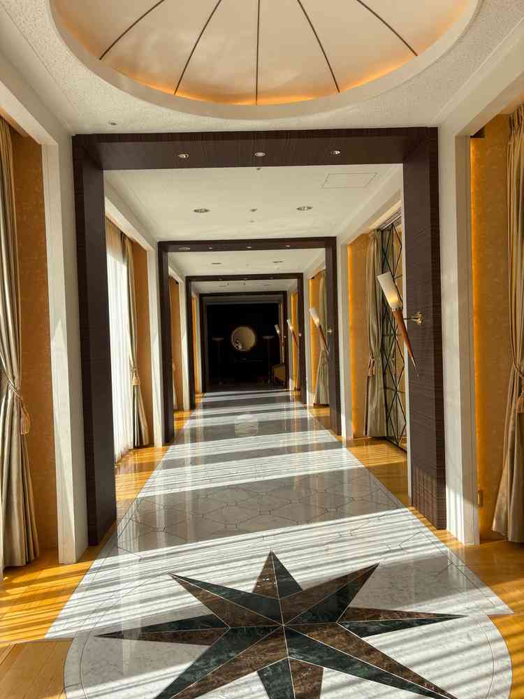 挙式前の廊下。他にはない設備でここも魅力的でした。